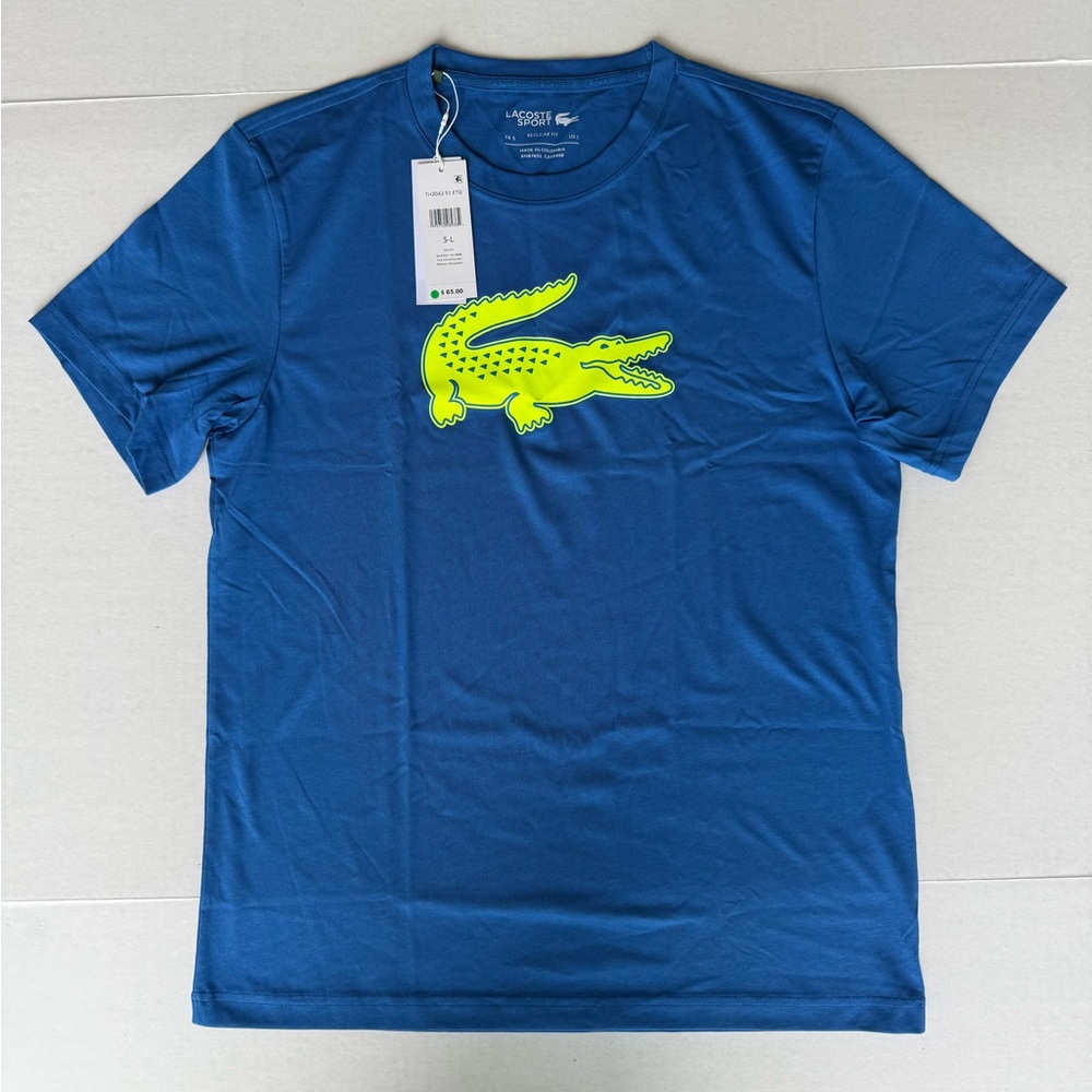 Lacoste Sport 3D Print Crocodile Breathable Jersey T-Shirt